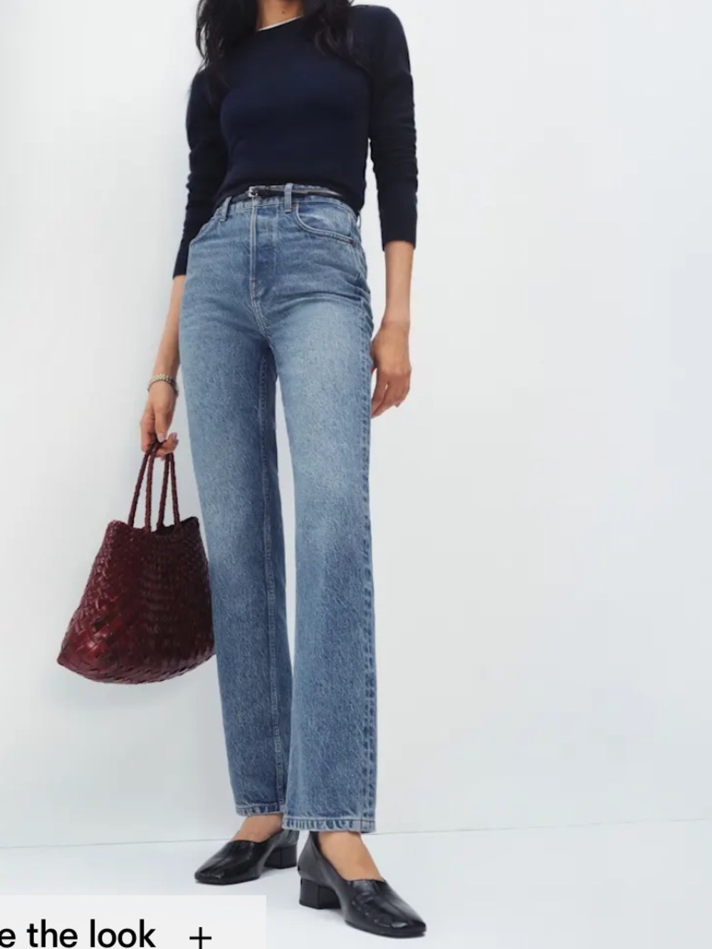 Reformation Cynthia High Rise Straight Jeans